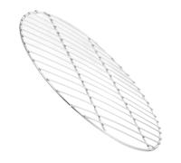 TEHAUX Grill Mesh Acier Inoxydable Résistant et Portable pour Barbecue Rond Adapté Aux Grils à Gaz et Électriques pour Viande Légumes et Poissons Extérieur