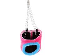 TEHAUX Grotte Suspendue en Coton pour Petits Animaux, Hamac Portable et Isolant Thermique, pour Écureuils et Cochons d'Inde en Hiver, Taille 11x14 Cm Couleur Aléatoire
