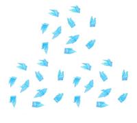 TEHAUX Guirlande de Grues en Origami Imperméables 15 Cm en Papier Préplié Bleu Nacré, Décoration Suspendue pour Mariage et Fête, Lot de 3 Ficelles 10 Pièces Chacune, Accessoire Photo