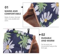 TEHAUX Hamac Nid Oiseau Suspendu Hiver Chaud pour Perroquet et Perruche Lit Suspendu Confortable Coton Épais Maison Cosy à Suspendre Cage Petit Modèle