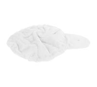 TEHAUX Hamac pour Chats Intérieur en Flanelle Anneau en Acier, Lit Suspendu pour Arbre à Chat, Stimule Saut et Bien-être Mental, Panier Confortable Blanc
