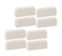 TEHAUX Houppettes de Maquillage Jetables Poudre Visage 100 Pcs Petites Formées Plates en Latex Synthétique Beige pour Se Maquiller et Fixer le Teint Usage Beauté Quotidien