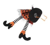 TEHAUX Housse Bouteille Vin Halloween Sorcière Longue Jambe Décoration Table Bouteille Réutilisable Ambiance Mystique pour Fêtes et Pique-