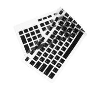 TEHAUX Housse de Protection Clavier Compatible avec Dell Protecteur Ultra Fin Poussière Demi Transparent Noir pour Clavier Filaire