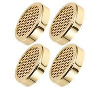 TEHAUX Humidificateurs à Cigares Ronds Dorés Lot de 4 Disques Humidificateurs pour Cave à Cigares Portable Maintien de L’Humidité