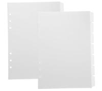 TEHAUX Intercalaires de Séparateurs Détachables pour Agenda Marqueurs de Pages pour Organiser Vos Documents avec Onglets Écrits Index Blancs
