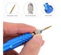 TEHAUX Jeu de Tournevis de Précision Bleu Outil Portable Magnétique Embouts Interchangeables Kit Réparation Téléphone Portable et Petits Appareils Électroniques Poignée Ergonomique