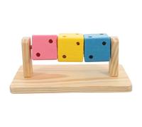 TEHAUX Jouet à Mâcher pour Hamster en Bois Multifonctionnel Stimulant L'intérêt, Accessoire pour Cage de Gerbils et Petits Rongeurs