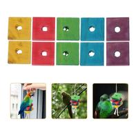 TEHAUX Jouets à Mâcher pour Perroquets en Bois 50 Pièces, Accessoires DIY pour Oiseaux Exotiques, Favorisent Le Jeu et l'exercice Couleurs Mixtes Couleur Aléatoire