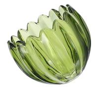 TEHAUX -jour Décoratif Diffusion de Lumière en Verre Vert Forme Petite Citrouille, Fabrication Artisanale pour Lampe à Poser Divers