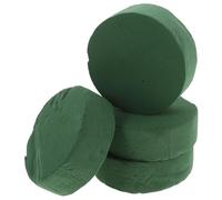 TEHAUX Kit 4 Pièces de Blocs Ronds en Mousse Verte pour Compositions de Fleurs, Maintien des Fleurs en Place Lors D'événements et Décorations de Mariage