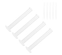 TEHAUX Kit de 9 Pièces Équipement de Chimie avec 4 Cylindres Gradués en Plastique 100 Ml et 5 Pipettes Compte-Gouttes 3 Ml Base Stable Échelle Précise pour Laboratoire et Usage