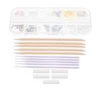 TEHAUX Kit de Bijoux Dentaires Étincelants, 1 Set DIY | Verre à Dos Plat et Métal, Outils, Guide Intuitif, Coton, Baguette, Lampe UV