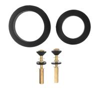TEHAUX Kit de Boulons de Toilette pour Réservoir, Fixation Sécurisée | Filetage Métrique Standard, Antimoisissure, Caoutchouc Inclus, Usage Hôtel et Rénovation