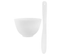 TEHAUX Kit DIY pour Masque Facial avec Bol en Silicone Blanc Grand Format et Bâtonnet Outil de Mélange pour Soins Peau Pinceaux Applicateurs pour Masque pour Beauté Maison et Voyage