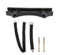 TEHAUX Kit Stabilisateur D’échelle Antidérapant Noir en Plastique pour Poteaux, Accessoires Universels pour Échelles Télescopiques et Droites, Coussin Incurvé Sécurisant pour Usage