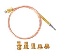 TEHAUX Kit Thermocouple Gaz avec Raccords pour Chauffe-Eau et Poêles à Gaz Capteur Précis pour Sécurité et Remplacement Facile