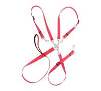 TEHAUX Laisse de Dressage pour Chien Triple Réglable en Nylon Poignée Confortable et Système de Libération Rapide Promenade Dressage