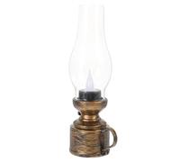 TEHAUX Lampe à Huile Vintage Électronique pour Présent de Pendaison de Crémaillère, Design Unique Goutte d'eau, Ornement de Bureau Polyvalent Alimentée par 3 Piles LR44