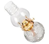 TEHAUX Lampe à Pétrole Décorative et Portable Vintage en Verre et Métal, Résistante à Haute Température pour Cour Extérieure ou Fête de Mariage