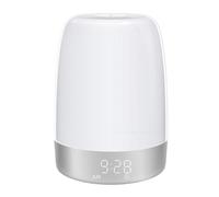 TEHAUX Lampe de Réveil LED de Chevet Tactile à Minuterie, Blanc, Abs PC PP