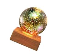 TEHAUX Lampe Projection USB Intérieure Effet Feu Artifice Lampe Ambiance Décorative Romantique pour Chambre Veilleuse Douce Sécurisée et Stable