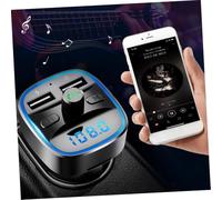 TEHAUX Lecteur Voiture Multifonction avec Écran LCD Transmission FM Port USB Charge et Lecteur Média Compatible Smartphone Micro et Clé USB