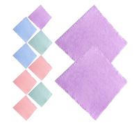 TEHAUX Lingettes Démaquillantes en Microfibre Corail Douces et Faciles à Transporter Lot de 10 Serviettes Faciales Carrées Réutilisables Couleur Aléatoire Visage la Maison Voyage