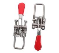 TEHAUX Loquet à Bascule Réglable Acier Inoxydable Fermeture Serrage Robuste pour Portes Armoire et Boîte Pince à Loquet pour Usage Industriel et Domestique Lot