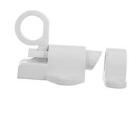 TEHAUX Loquet de Porte Coulissante Aluminium Solide Verrou à Ressort Automatique Targette Sécurité pour Fenêtres Portes Portails et Armoires avec Vis