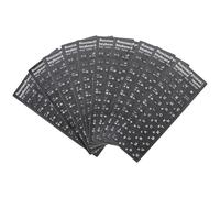 TEHAUX Lot de 10 Autocollants Clavier Russe Universels Fond Noir Mat Lettrage Blanc Protection Clavier pour Ordinateur Portable Adaptation Disposition pour Usage Éducatif et