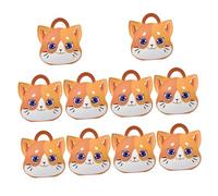 TEHAUX Lot de 10 Boîtes à Friandises en Carton de Chat Poignée Boîtes Présents pour Fêtes Anniversaires et Mariages Emballages Pratiques pour Bonbons et Snacks Format Compact