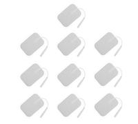 TEHAUX Lot de 10 Électrodes de Massage Auto-adhésives 4x6 Cm en Hydrogel et Non-tissé, Coussinets Conducteurs pour Stimulateur Musculaire et Physiothérapie, Accessoires Portables