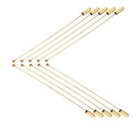 TEHAUX Lot de 10 Épingles à Broche Métal 90 Mm avec Butée, Épingle de Revers Longue pour Loisirs Créatifs, Accessoires Couture pour Femmes, Tenue Mariage et Événements Formels