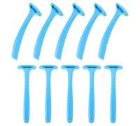 TEHAUX Lot de 10 Râpes à Pieds Exfoliantes en Acier Inoxydable et Plastique Pp, Taille Standard, Dissolvant de Callosités Sûr, pour Soins Pédicure à Domicile et Professionnels, Couleur