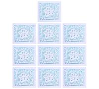 TEHAUX Lot de 10 Sets de Cartes de Vœux Joyeux Anniversaire 16 Ans avec Motif Ajouré, Papier, Enveloppes Assorties Incluses, pour Décorations de Fête et Fournitures