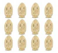 TEHAUX Lot de 100 Breloques Religieuses pour Ongles Bouddha en Alliage Métallique Doré 3d 1,7 Cm, Décorations Nail Art à Dos Plat pour Manucure Quotidienne et Professionnelle