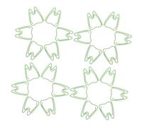TEHAUX Lot De 100 Trombones Créatifs Pour Femmes Papeterie Pour Collègues Mini Album Pour Filles Papier Et Dents Vert Pour Étudiants Mémos Documents