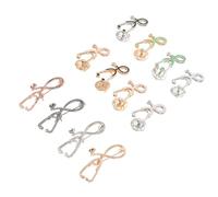 TEHAUX Lot de 12 Broches en Alliage Forme Stéthoscope Multicolores, Épingles Créatives pour Médecins et Infirmières, Accessoires Médicaux Décoratifs pour Vêtements, Usage Plusieurs styles