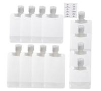 TEHAUX Lot de 12 set de Flacons FلاCons de Voyage Souples Étanches 4 X 30 Ml 4 X 50 Ml Étiquettes Adhésives Flacons Multifonctions pour Lotion Shampoing et Gel Accessoires Pratiques pour