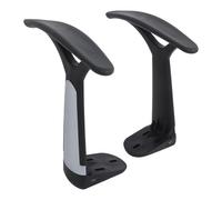 TEHAUX Lot de 2 Accoudoirs Ergonomiques de Chaise de Bureau en Plastique Robuste, Design Professionnel Confortable pour Fauteuils et Sièges Informatiques