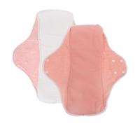 TEHAUX Lot de 2 Alèses Lavables Xl 25x33 Cm Corail pour Incontinence et Post-partum, Protections Hygiéniques Réutilisables Absorbantes et Confortables pour Femmes, Protège-slip