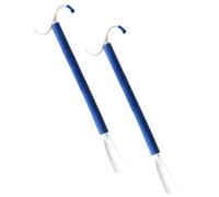 TEHAUX Lot de 2 Bâtonnets d'Habillage en ABS pour Personnes Âgées et Handicapées Aide à L'Habillage Déchaussage Couleur Ivoire et Bleu Portable et Léger pour Usage Quotidien et Voyage