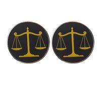 TEHAUX Lot de 2 Broches Balance Justice en Alliage Métallique Épinglettes Avocat et Juge Accessoires Costume Homme et Femme pour Étudiants en Droit Symbole Équité et