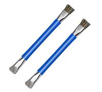 TEHAUX Lot de 2 Brosses de Nettoyage pour Carte Mère, Brosse à Double Tête Antistatique ESD, Petite Brosse à Poussière Bleue, Outil de Précision pour Électronique et Circuits Intégrés,