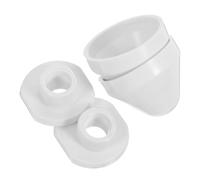 TEHAUX Lot de 2 Caches-Boulons Muraux pour Wc Suspendu Accessoires de Salle de Bain Décoratifs Compatibles Toilettes Standard Finition Robuste et Facile à Nettoyer Kit de Réparation