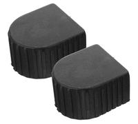 TEHAUX Lot de 2 Embouts en Plastique Noirs pour Échelle Télescopique, Accessoires Robustes Multifonctions Adaptés aux Échelles Domestiques