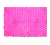 TEHAUX Lot de 2 Grandes Plaques D'acupression Antidérapantes pour Pieds Rose, Tapis de Réflexologie Portable pour Massage de Points de Pression, Relaxation Musculaire, Usage Bureau