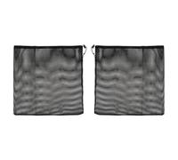 TEHAUX Lot de 2 Paquet Filtrants en Maille Polyester Noir pour Pompe à Eau, Facile à Nettoyer, Minimisant L'entretien, pour Bassin et Aquarium