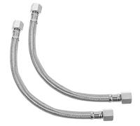 TEHAUX Lot de 2 Tuyaux D'échappement Haute Pression pour Compresseur D'air, Tube de Refoulement Renforcé en Acier 280 Mm, Silencieux et Solide, Accessoires de Remplacement pour Outils